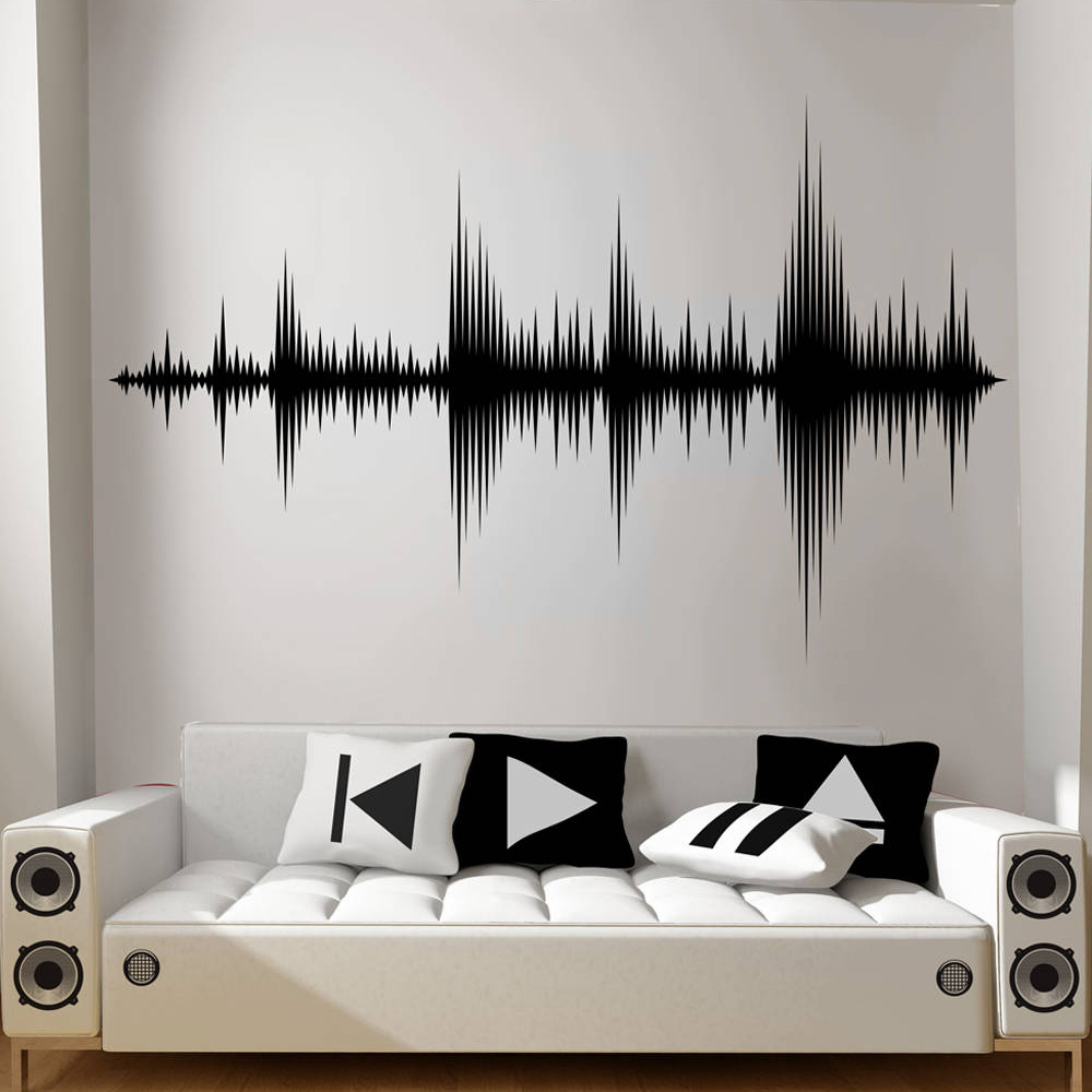Audio Music Wave - Audio Wave Wall Decal Sound Wave