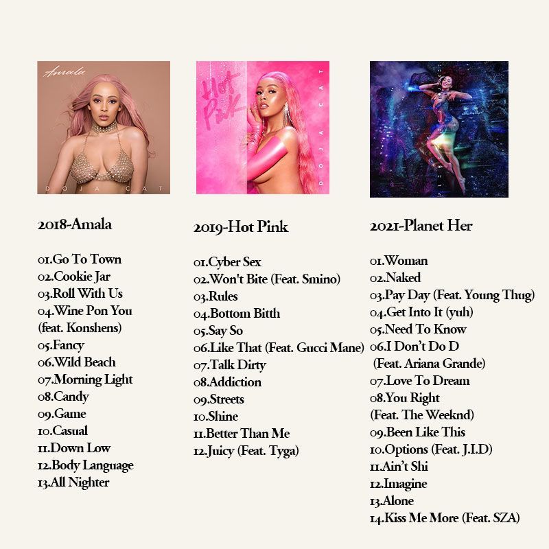 Doja Cat 6CD Music Album Colle - Audio Music Car recension och pris