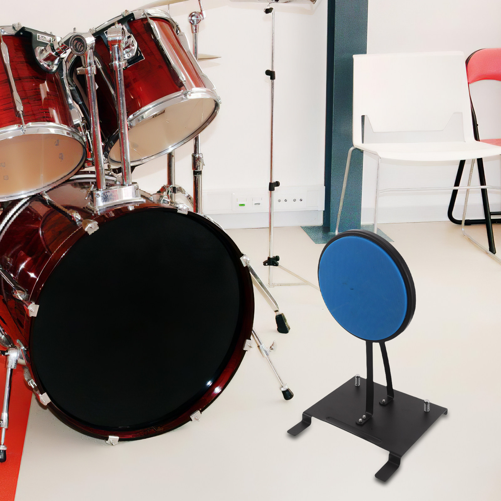 Bass Drum Kick Pedal Noise Red - Drum Practice Pad recension och pris