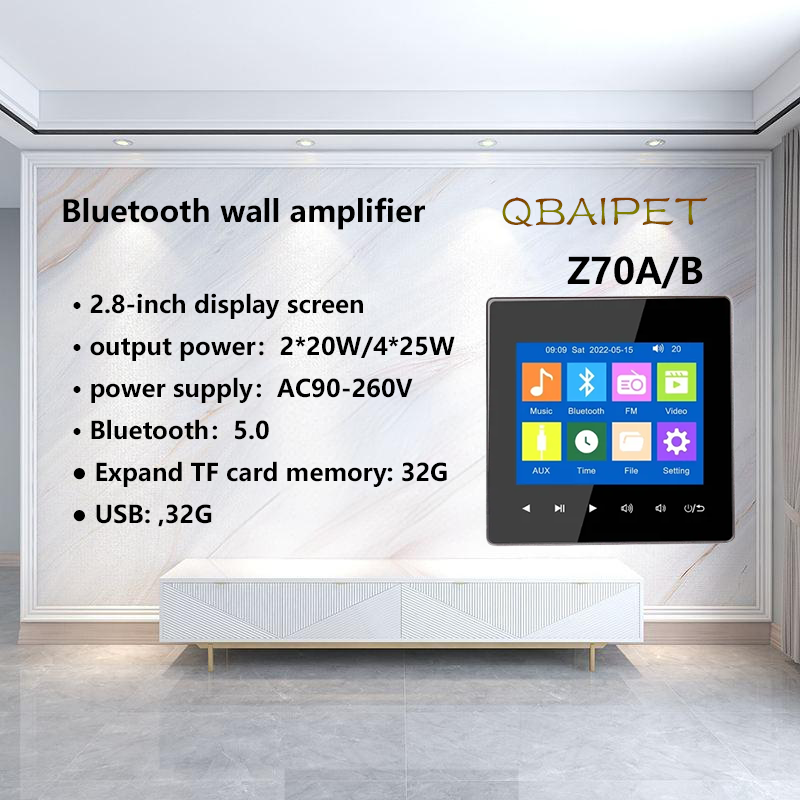 Home Bluetooth Wall Amplifier  - Audio Music System For Home recension och pris