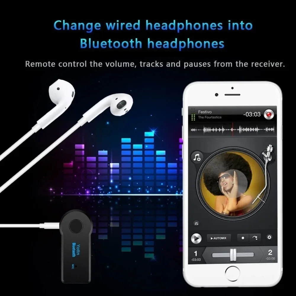 Bluetooth4.2 AUX Audio Stereo  - Audio Music Car recension och pris