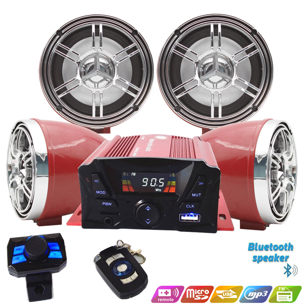 12V 4 Channel UTV ATV Golf Car - Audio Music Player recension och pris
