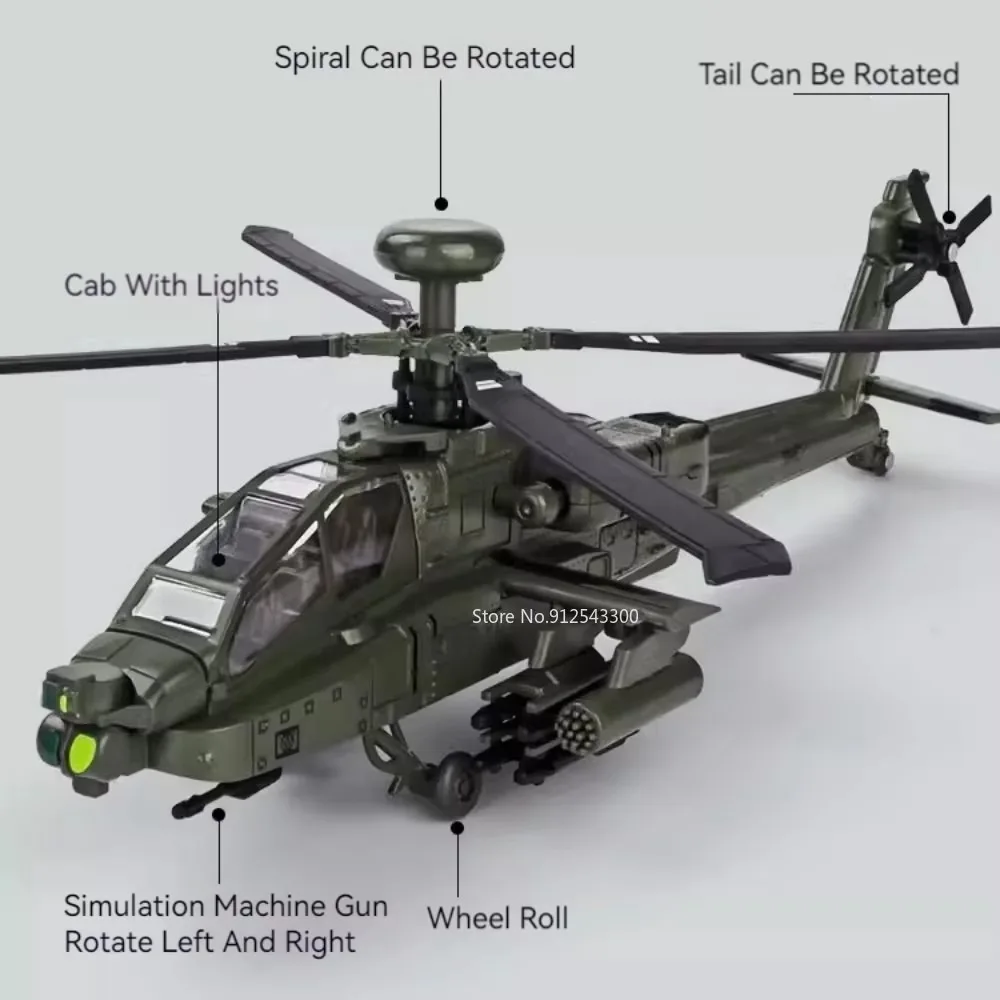1:32 Scale AH-64 Airplane Mode - Audio Music Car recension och pris