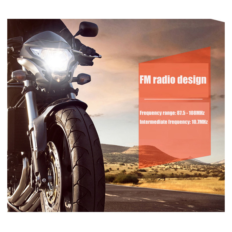 Motorcycle Audio FM Radio AUX  - Audio Music Player recension och pris