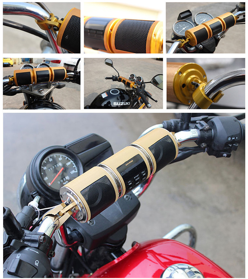 Motorcycle Audio FM Radio AUX  - Audio Music Player recension och pris