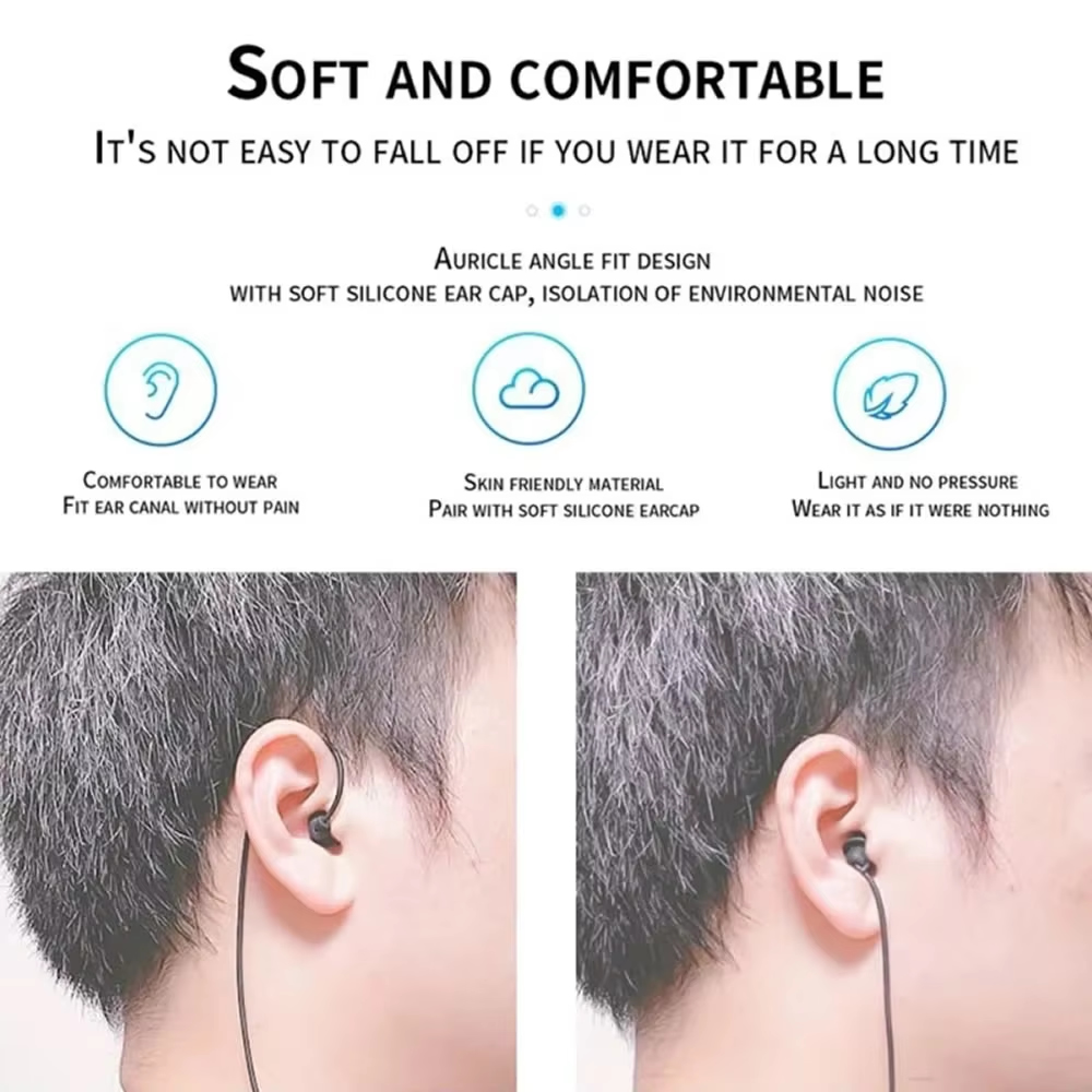 3.5mm Short Wired Headphones S - Audio Music Player recension och pris