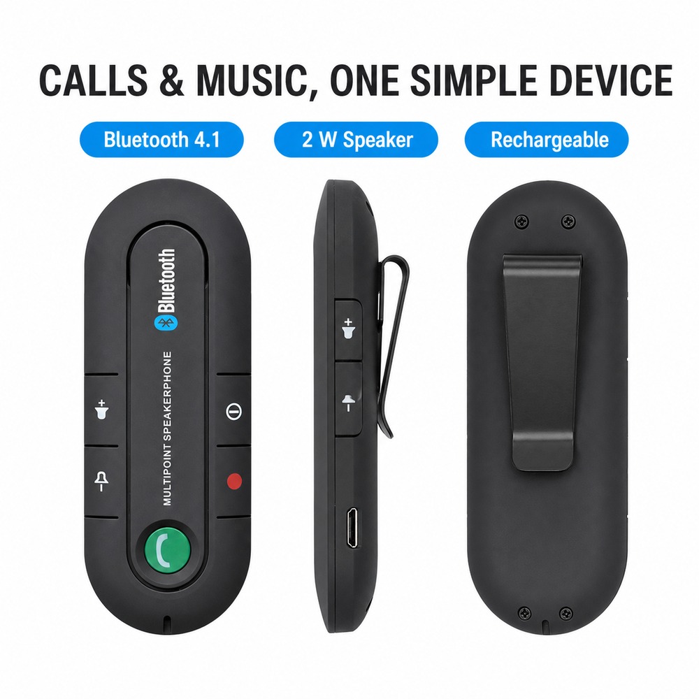 Bluetooth 4.1 Car Speakerphone - Audio Music Car recension och pris