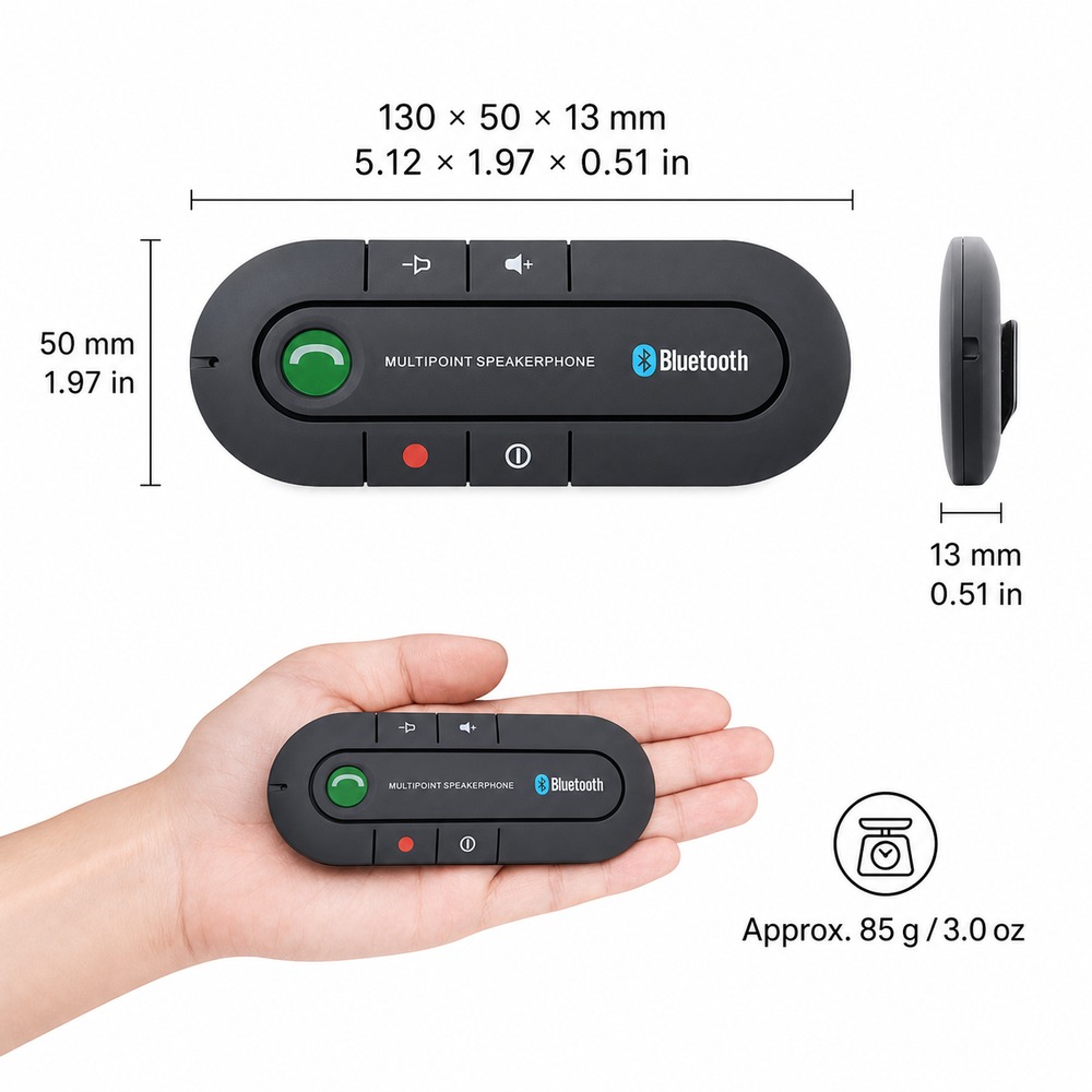 Bluetooth 4.1 Car Speakerphone - Audio Music Car recension och pris