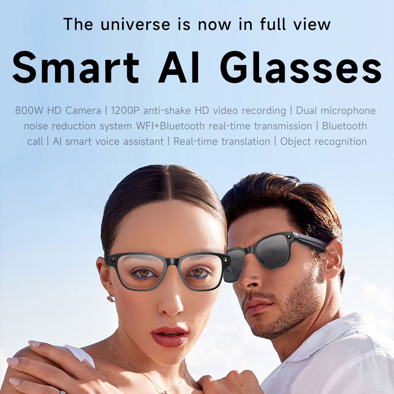 AI Smart Glasses 8 Million Cam - Audio Music Player recension och pris