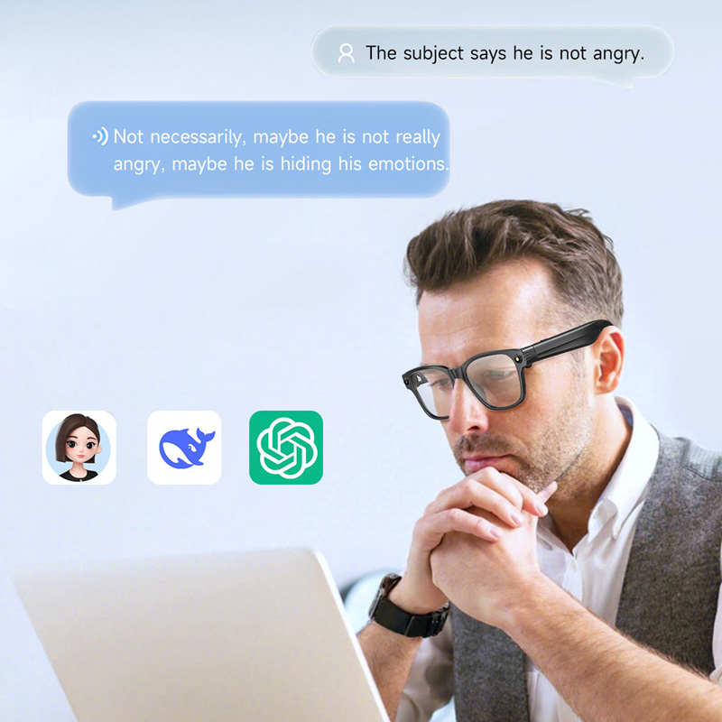 AI Smart Glasses 8 Million Cam - Audio Music Player recension och pris